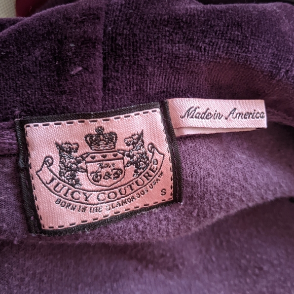 Juicy Couture Y2K Velvet Track Suit Zip Up Size S - Picture 3 of 5